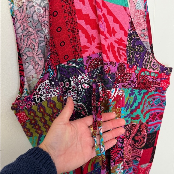 Colorful Patchwork Overalls - Picture 6 of 8